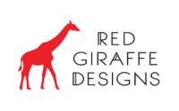 Red giraffe designs