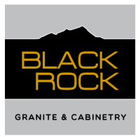 Black rock granite and cabinetry