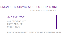 Psychodiagnostic services of southern maine