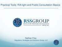 Regulatory strategies and solutions group