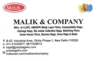 Maliks company - india