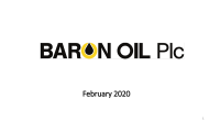 Baron oil plc