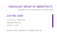 Radiology group of abington, p.c.