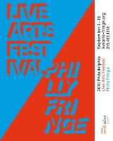 Philadelphia live arts festival & philly fringe