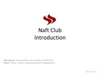 Naft club - professional networking in oil and gas