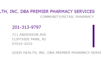 Good Health, Inc. DBA Premier Pharmacy Services