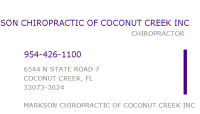 Markson Chiropractic of Coconut Creek, Inc.